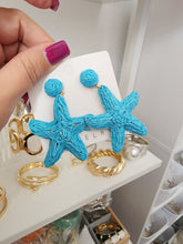 Aretes en Rattan estrella