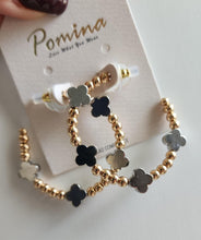 Aretes de Balines con Clover  Plata