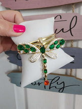 Libelulas diamantadas con circonia