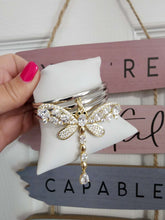 Libelulas diamantadas con circonia