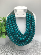 Collar en Capas  Cerradura Iman y Cuero